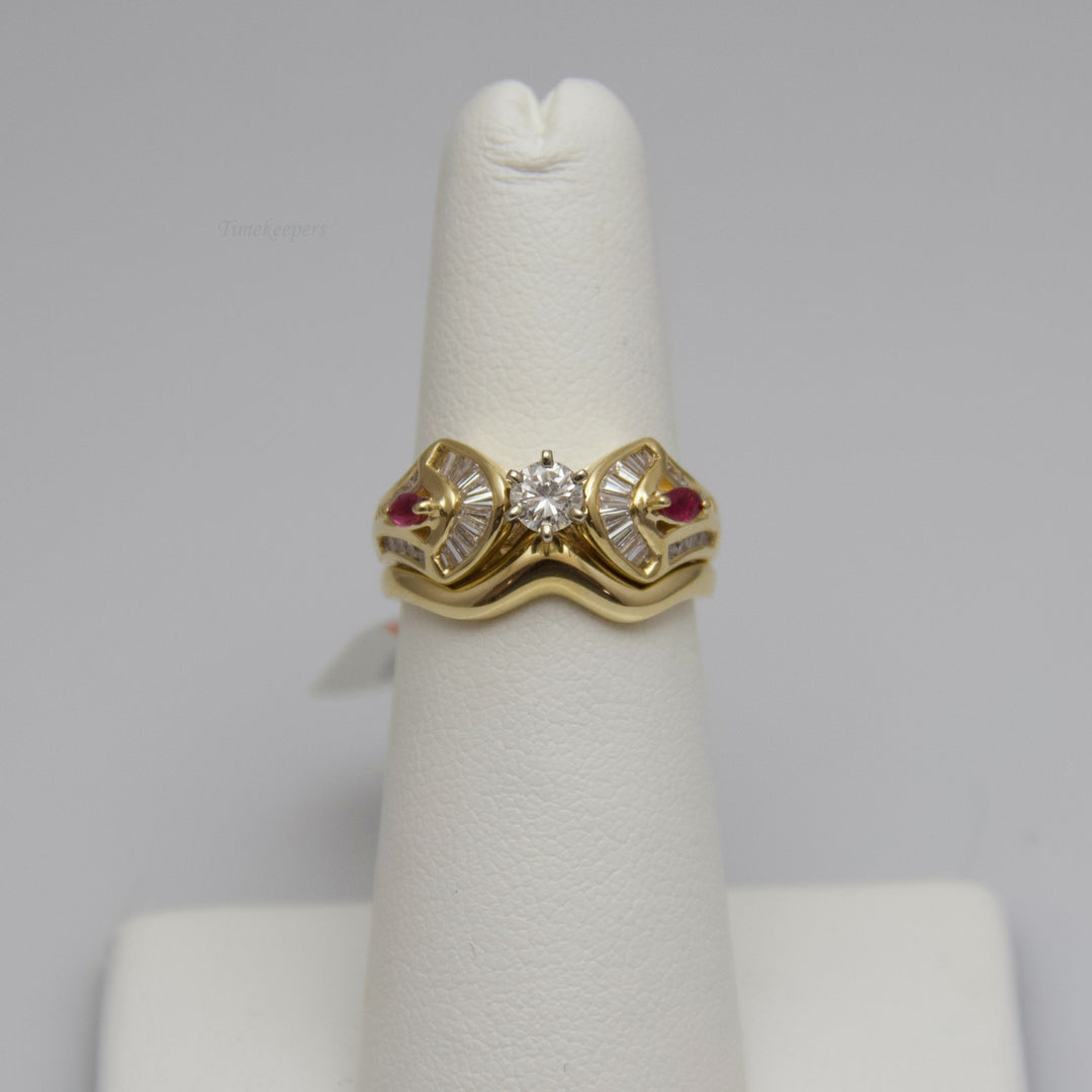 d551 14k Yellow Gold Diamond Ring