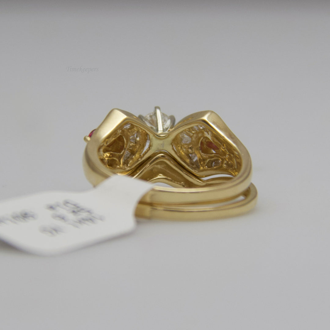 d551 14k Yellow Gold Diamond Ring