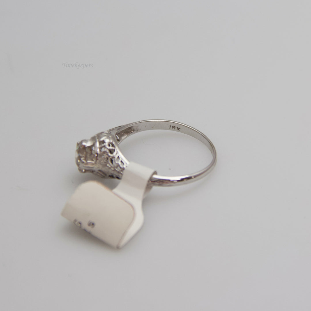 d606 18k White Gold Diamond Engagement Ring