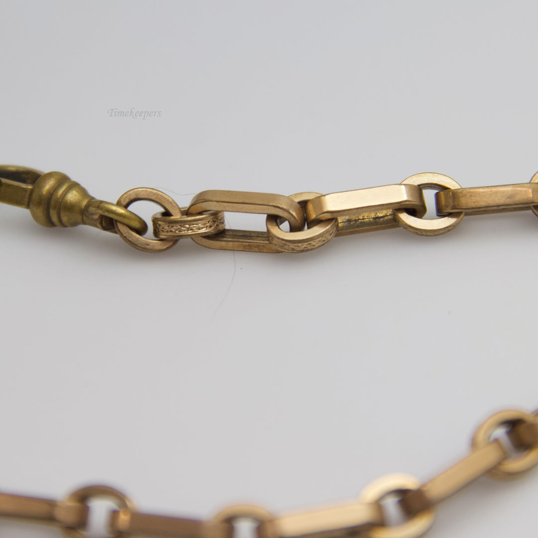 d613 Sophisticated 9k Yellow Gold &amp; Gold Filled Pocket Watch Chain