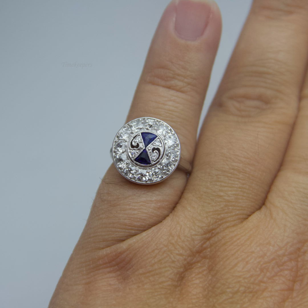d646 Regal 14k White Gold Diamond Ring