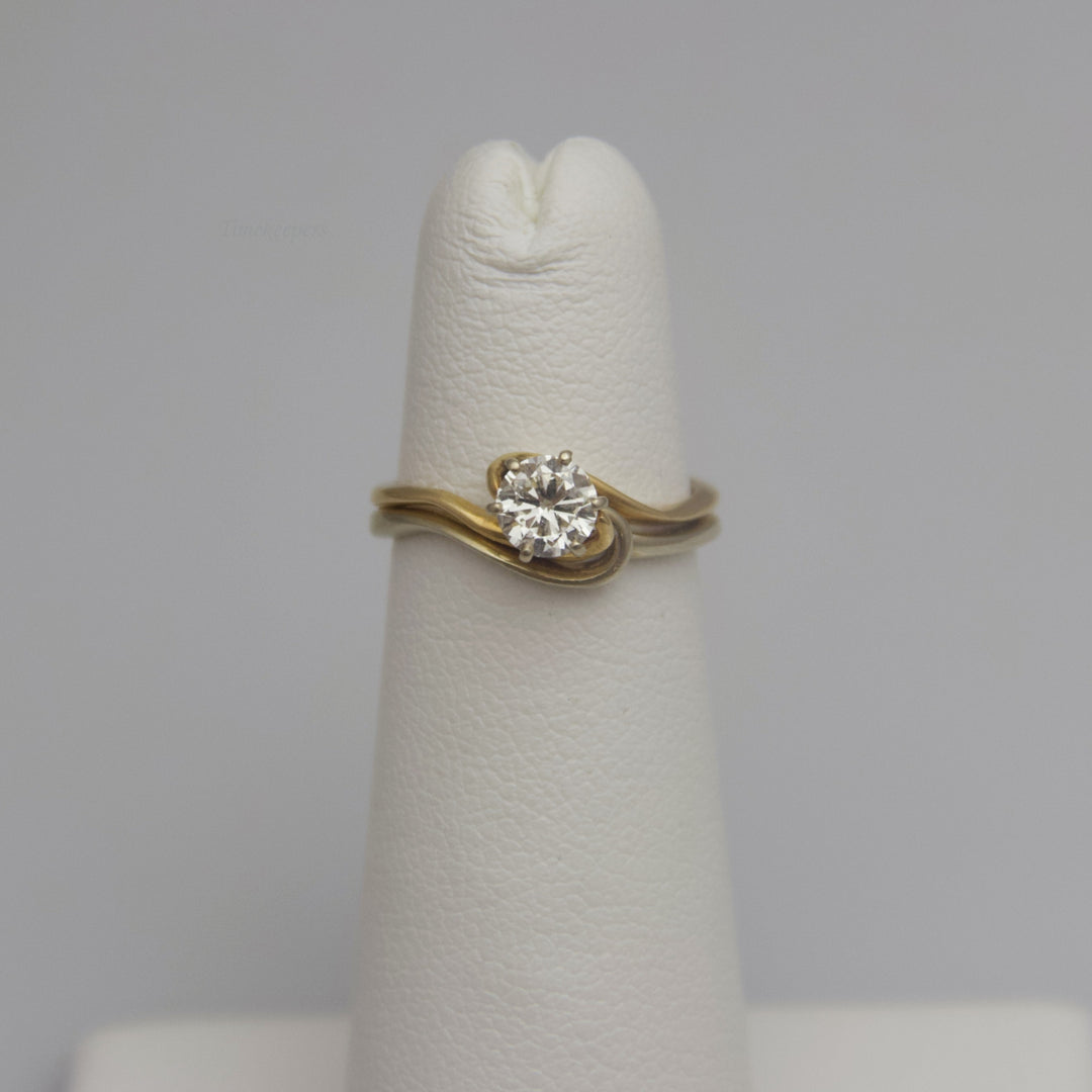 d661 Gorgeous 14k Yellow Gold Diamond Engagement Ring