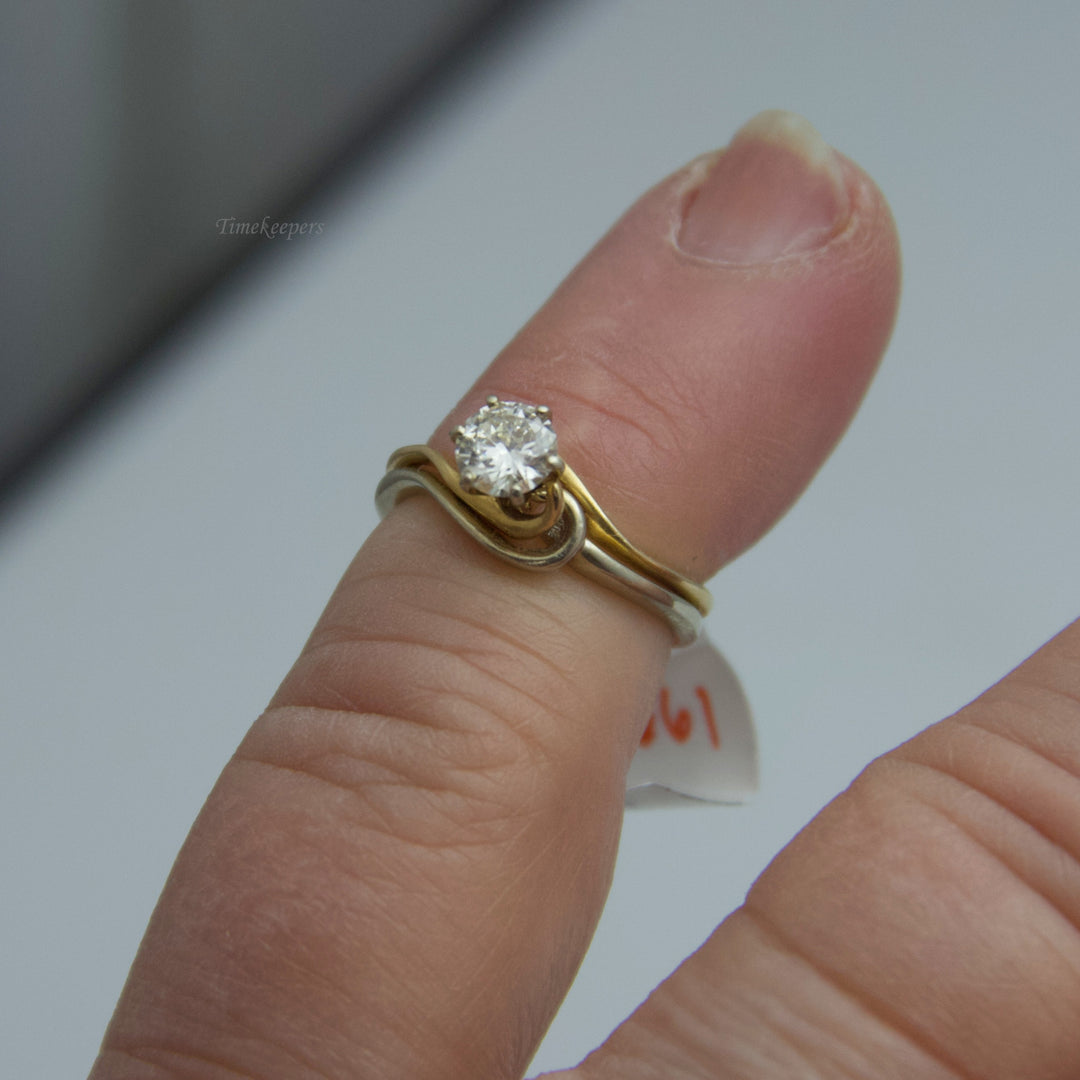 d661 Gorgeous 14k Yellow Gold Diamond Engagement Ring