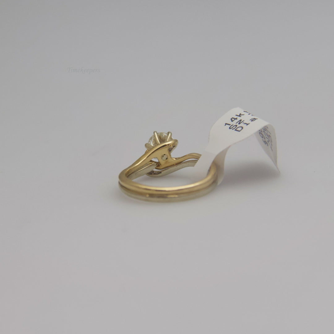 d661 Gorgeous 14k Yellow Gold Diamond Engagement Ring