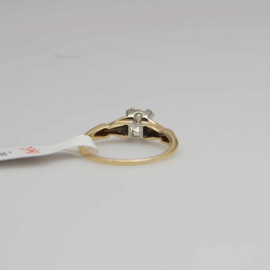 d740 Stunning 14k Yellow Gold Diamond Engagement Ring