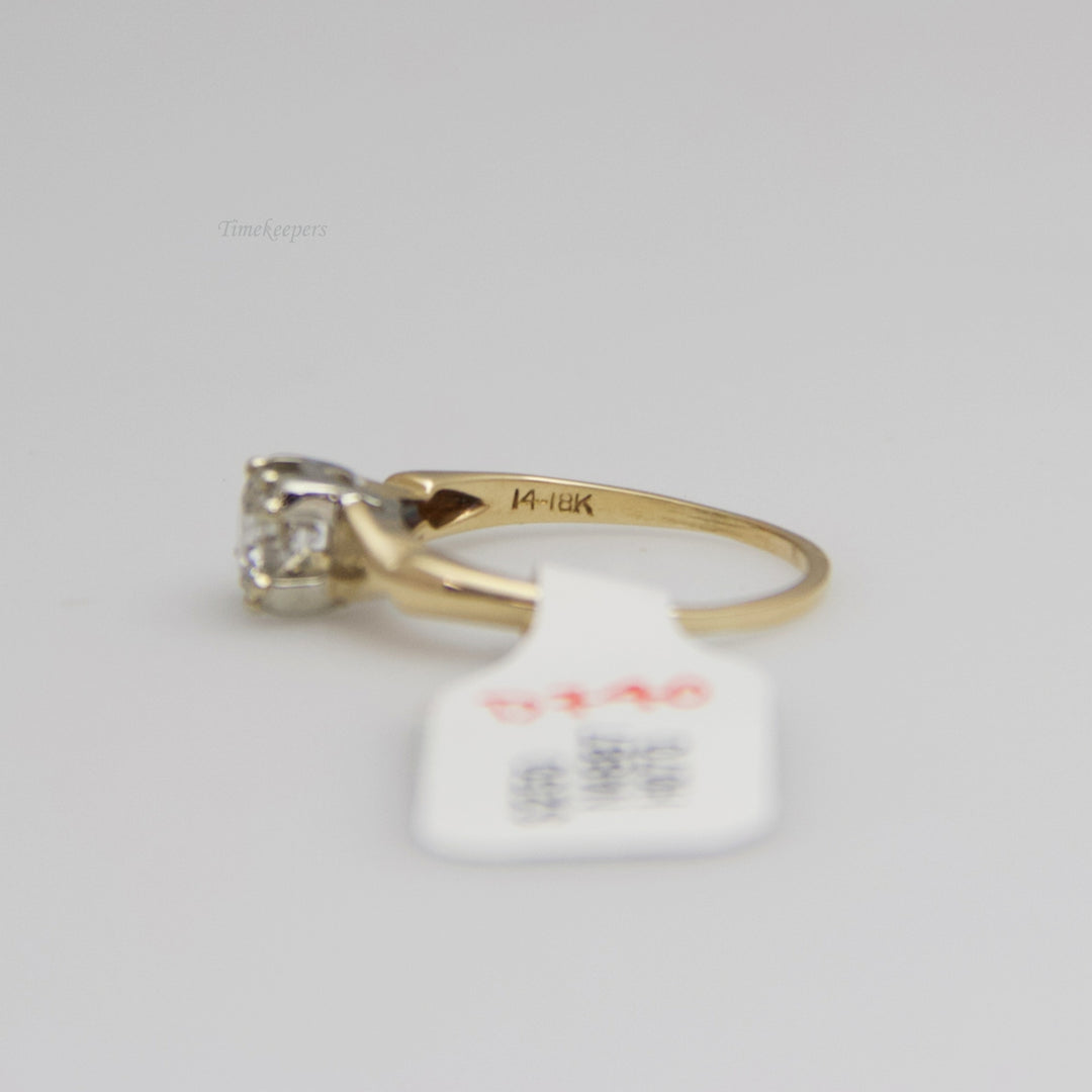 d740 Stunning 14k Yellow Gold Diamond Engagement Ring