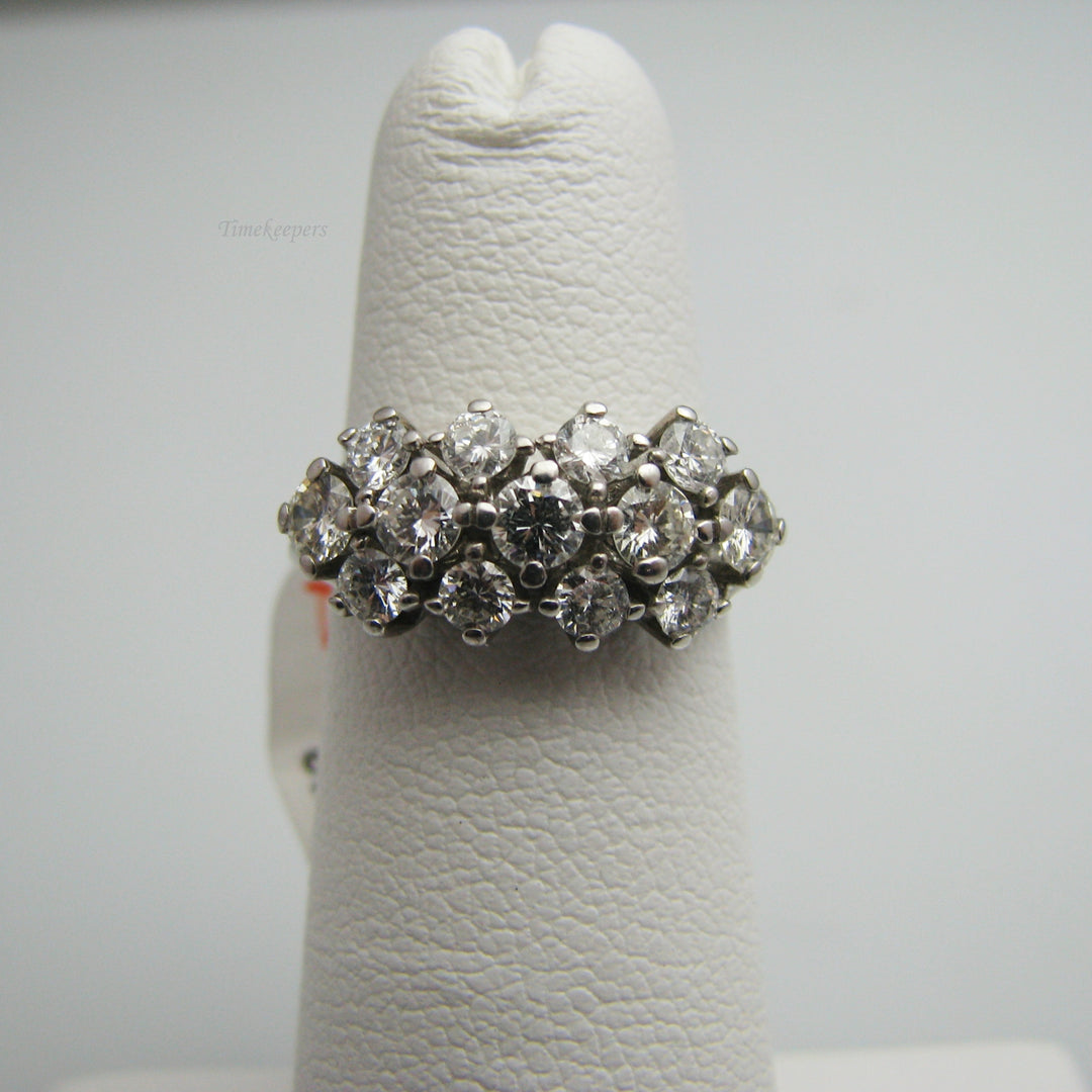 d853 Stunning 14k White Gold Diamond Ring