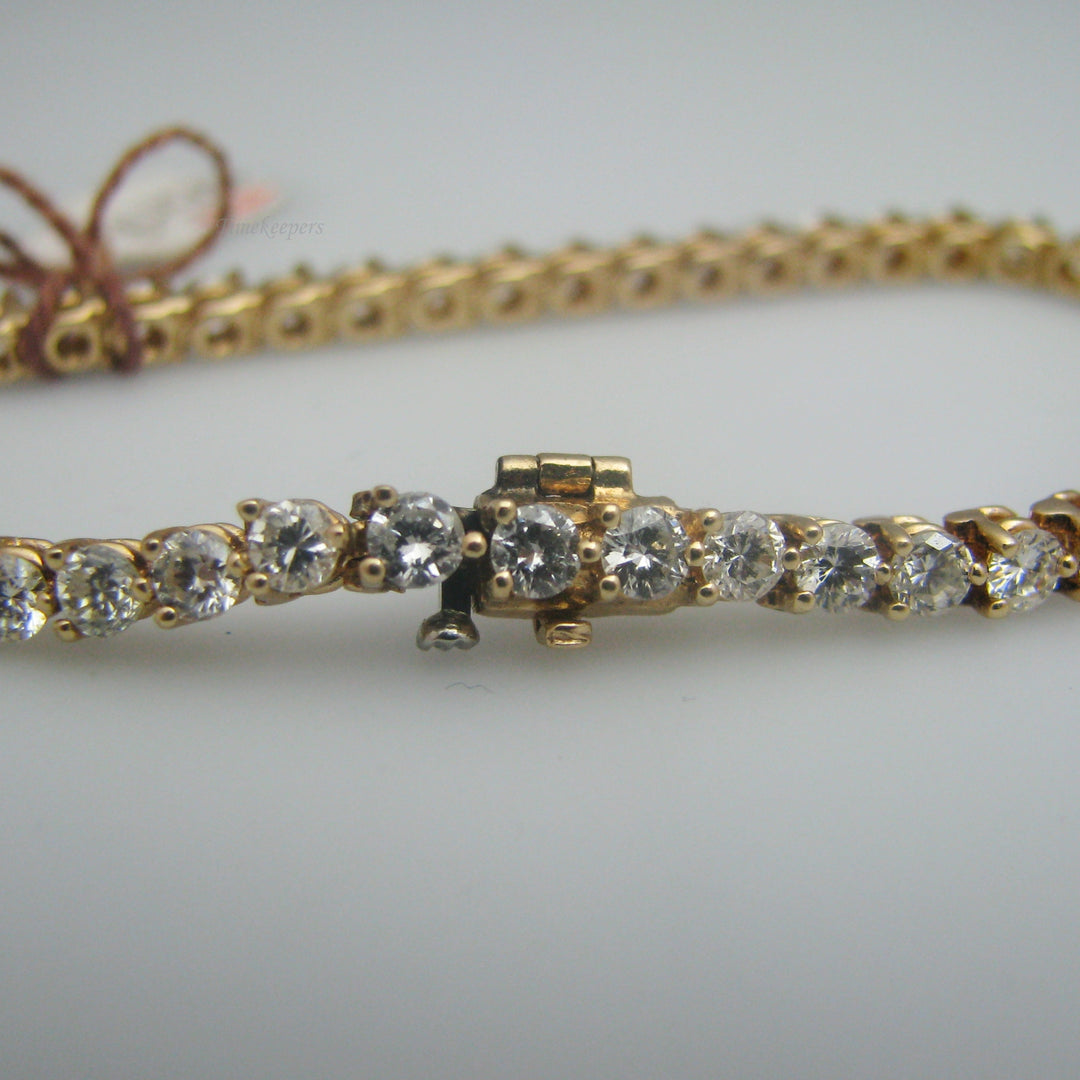 d932 Stunning 14k Yellow Gold Diamond Bracelet