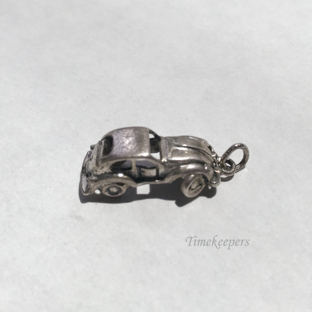 e117 Vintage Sterling Silver Old Fashion Car Charm Pendant