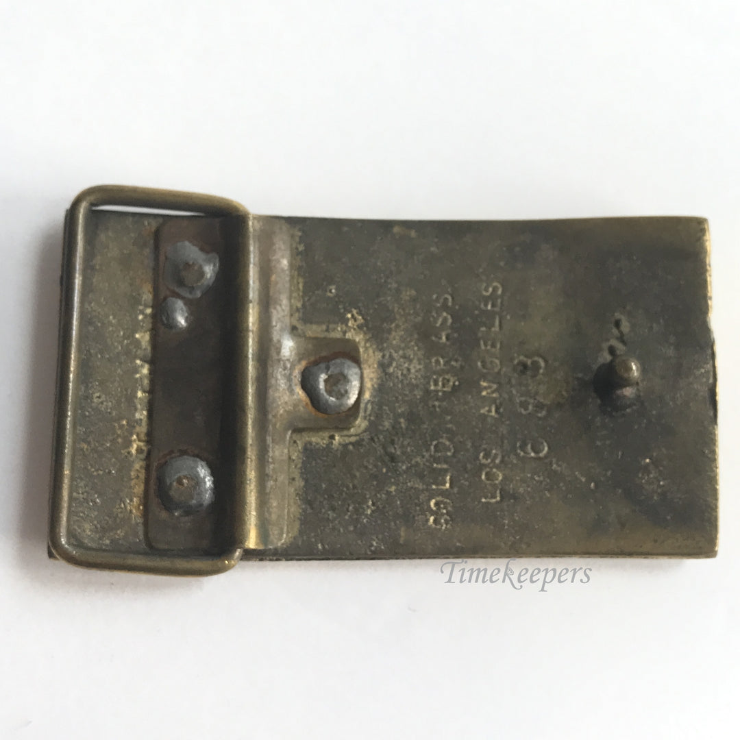 e276 Vintage Original Solid Brass Budweiser Belt Buckle