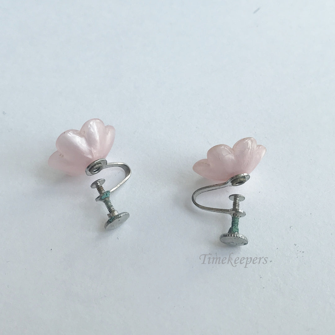 e294 Vintage Elegant Rose Floral Earrings