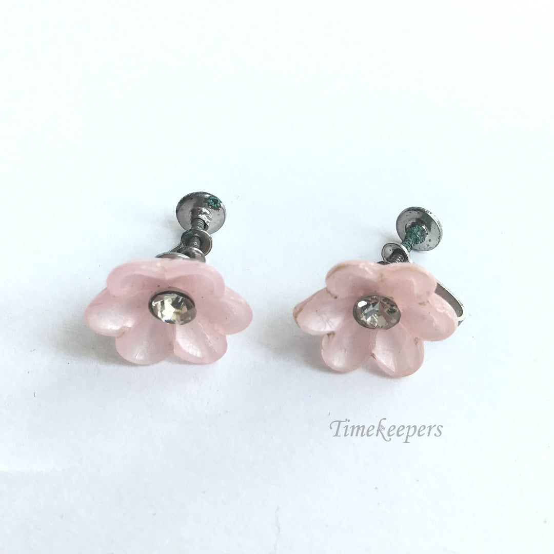 e294 Vintage Elegant Rose Floral Earrings