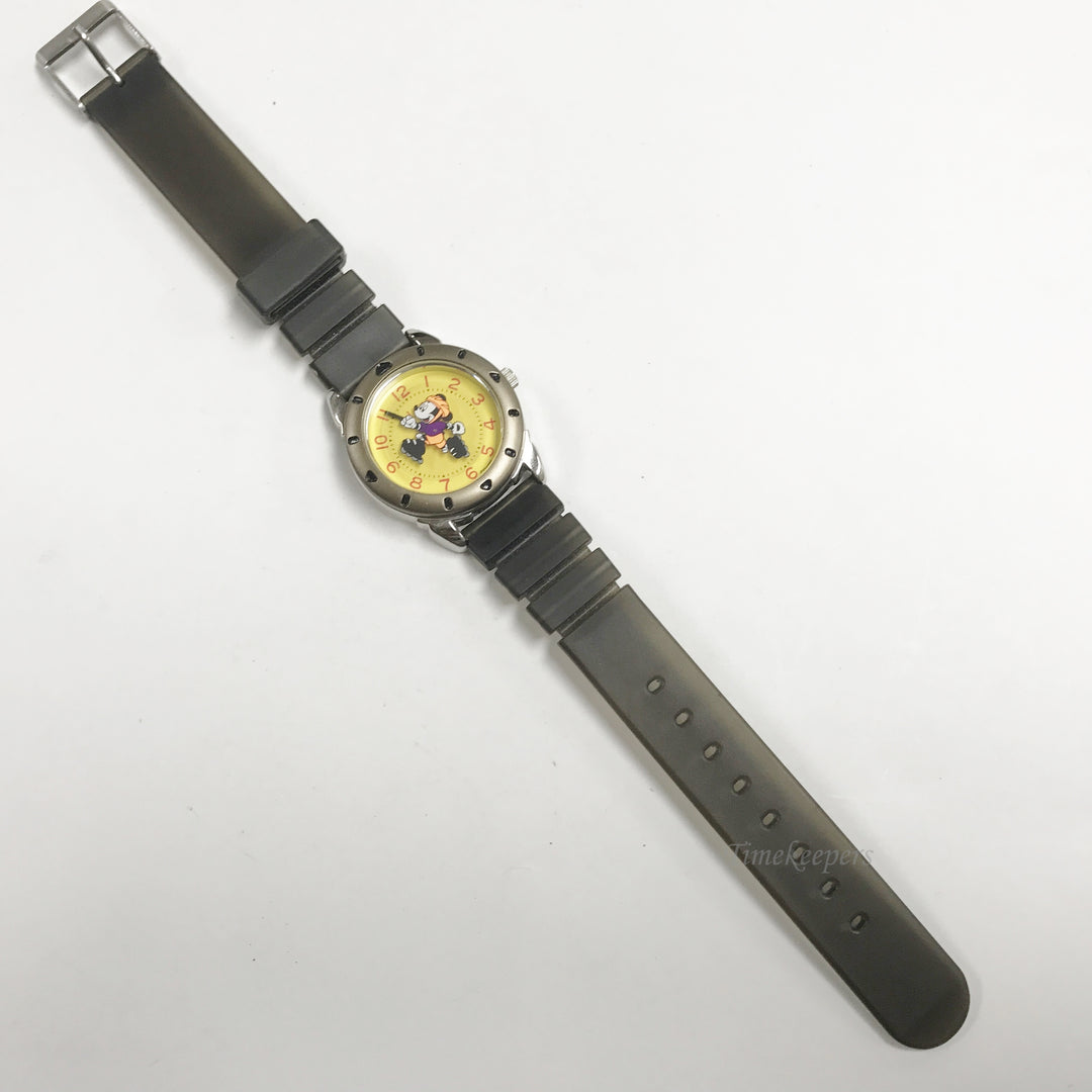 e784 Vintage Disney Mickey Mouse Jaz Quartz Japan Mov't Stainless Wrist Watch