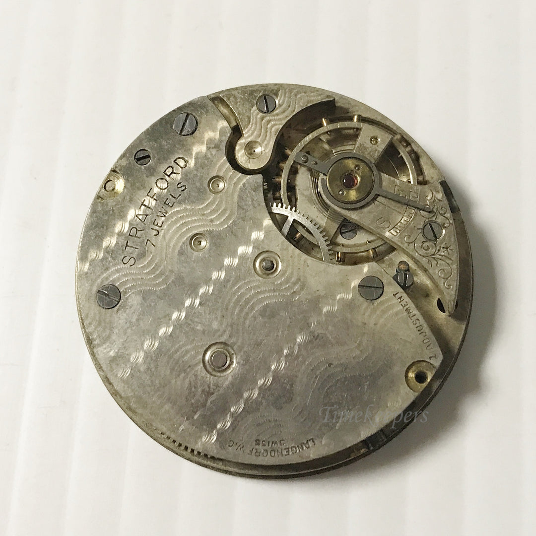 e915 Vintage Stratford Complete Watch Movement for Parts or Repair 7J