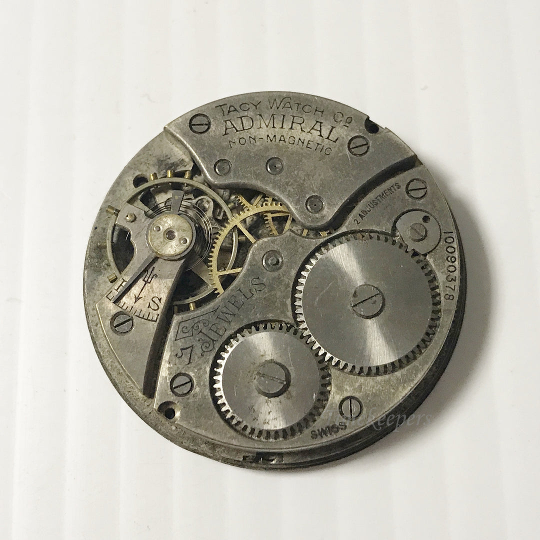 e917 Vintage Admiral Complete Wrist Watch Movement for Parts Repair