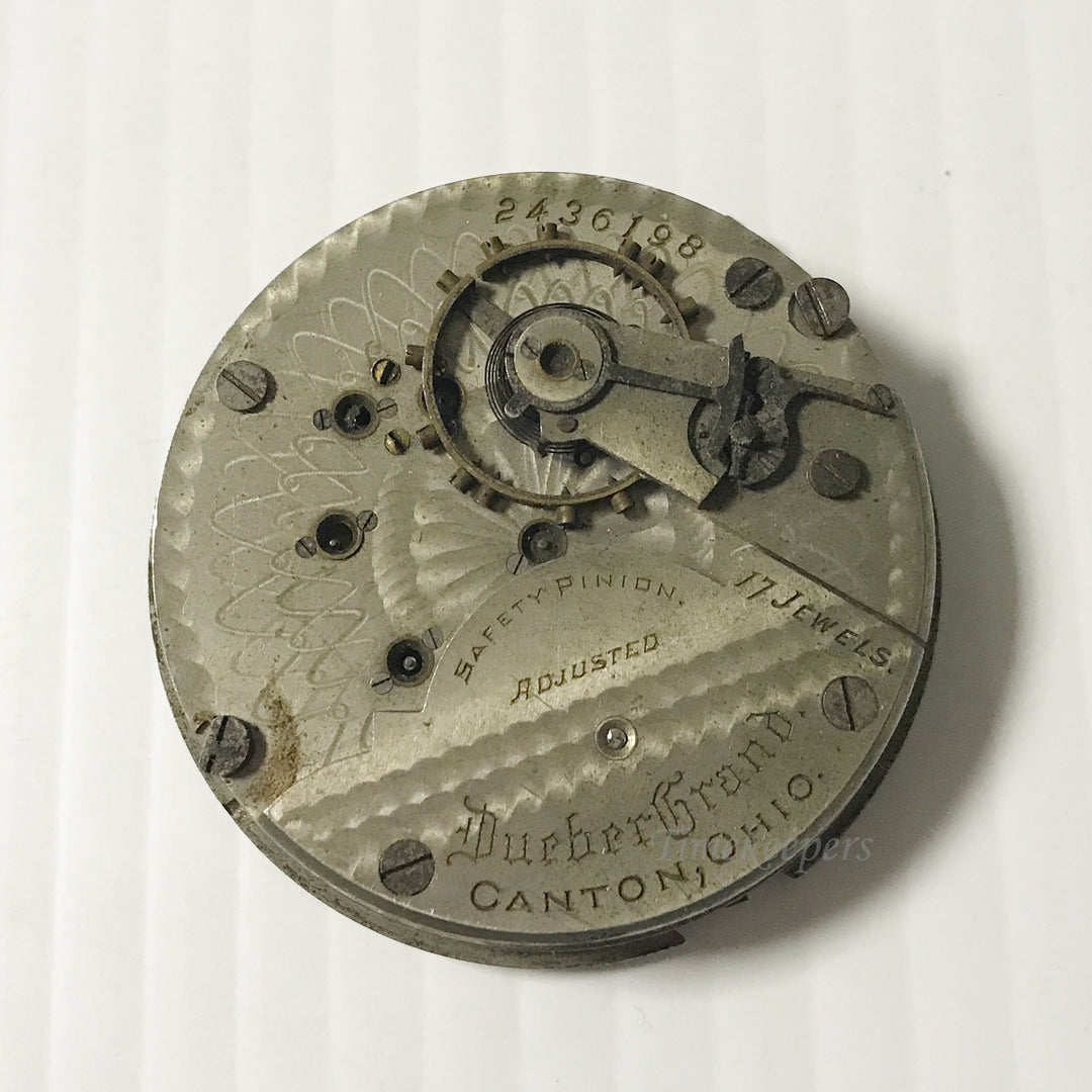 e920 Vintage Dueber Brand Wrist Watch Movement for Parts Repair 18S