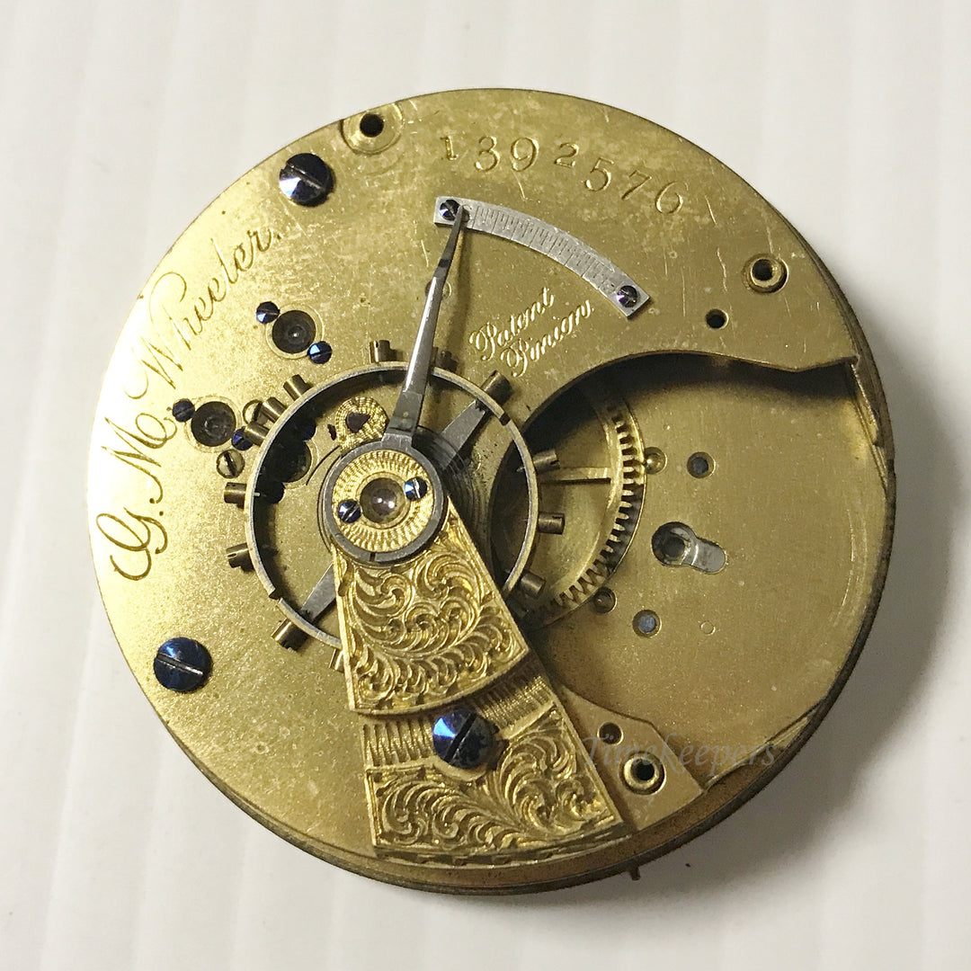 e925 Vintage Elgin Wrist Watch Movement for Parts Repair