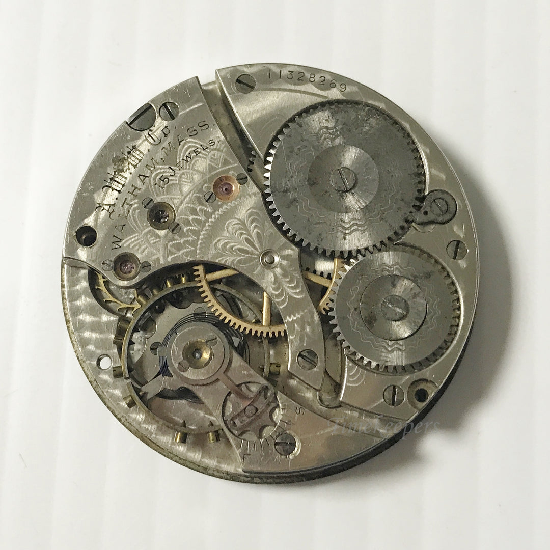e933 Vintage Waltham Wrist Watch English Movement for Parts Repair 15J