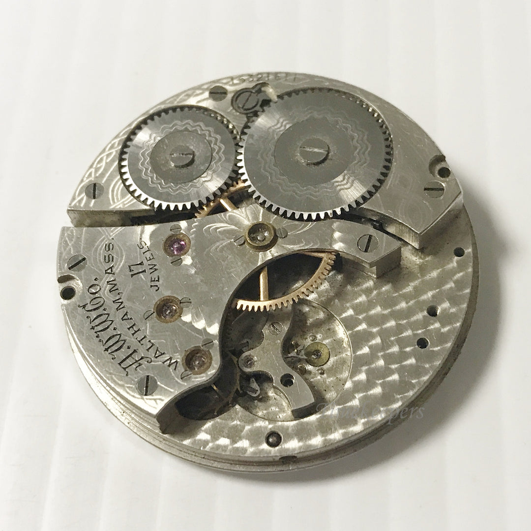 e934 Vintage Waltham Wrist Watch English Movement for Parts Repair 17J