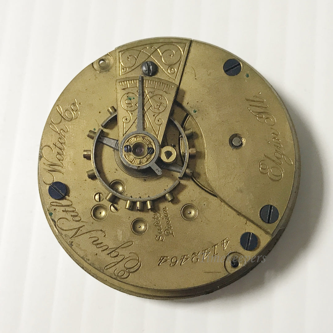 e942 Vintage Elgin Wrist Watch English Movement for Parts Repair 18S