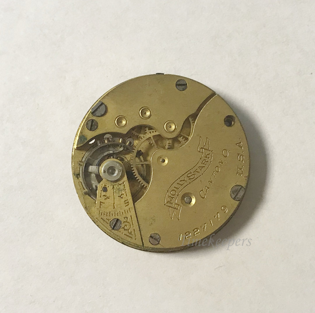 e981 Antique Molly Stark Watch Movement for Parts or Repair