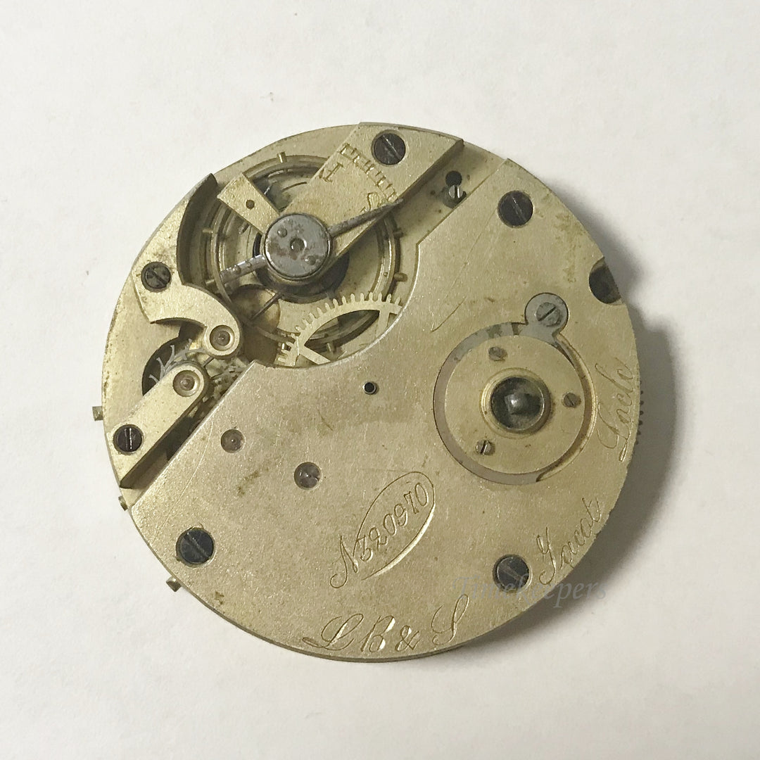 e982 Antique Jacot Swiss Watch Movement for Parts or Repair 18S