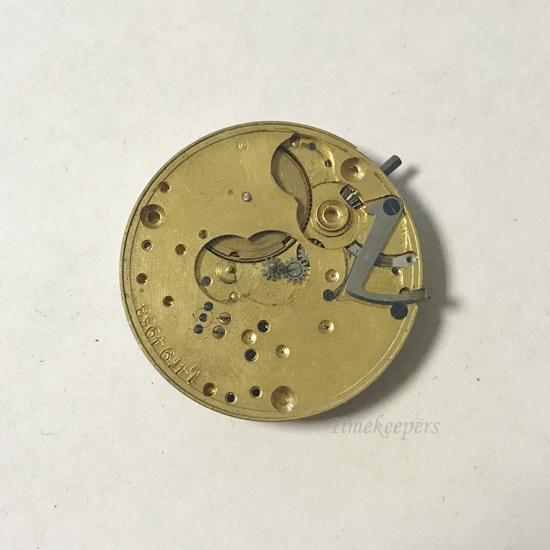 f020 Antique Elgin Watch Movement for Parts or Repair