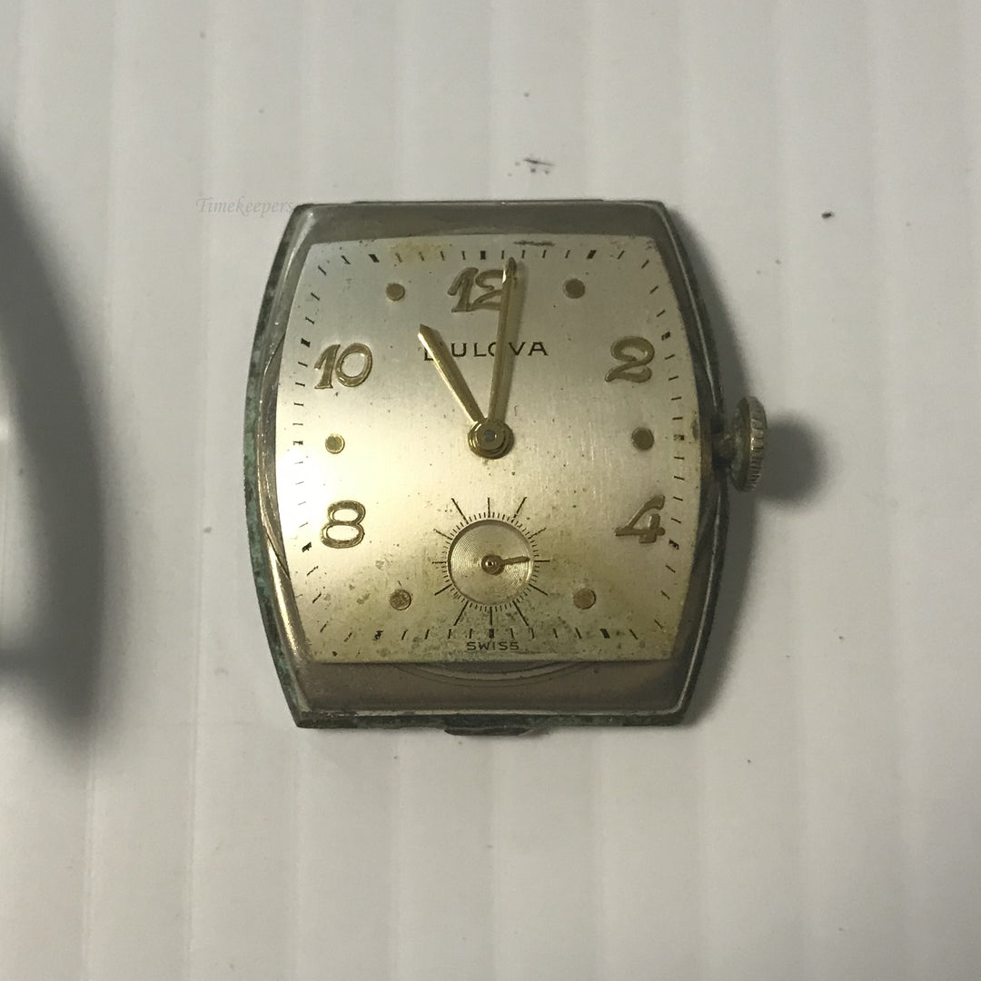 f053 Vintage Bulova Swiss 10K RGP 17J Mechanical Men's Wrist Watch