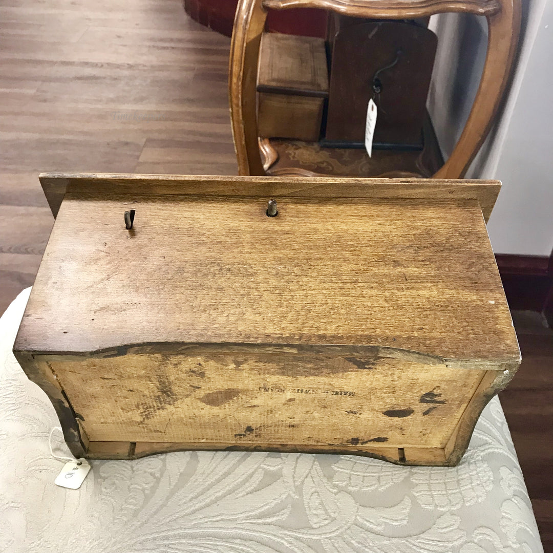 f162 Antique Original Thorens Disk Musical Box Great Working Condition 1900s