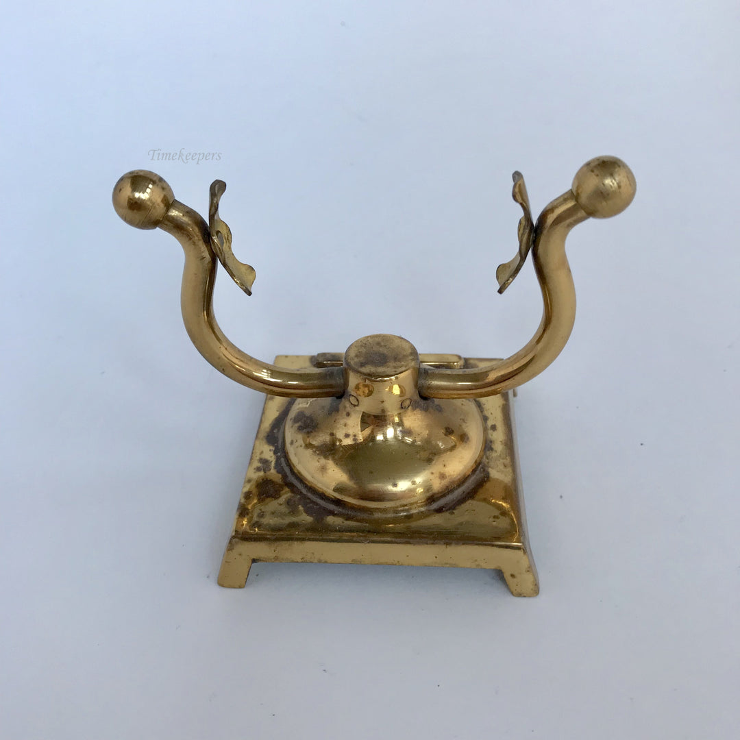 f312 Vintage Pocket Watch Holder Stand Case Collectible Brass