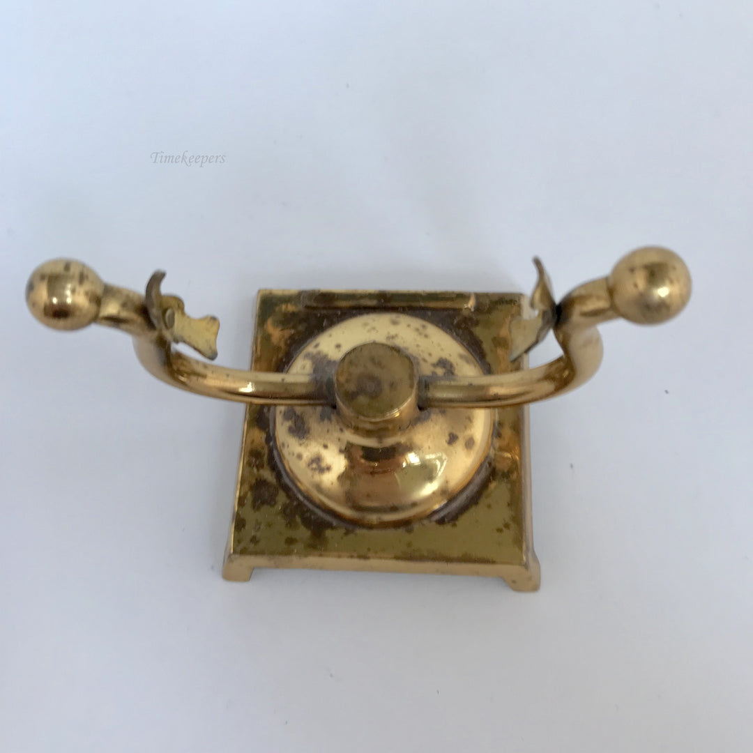 f312 Vintage Pocket Watch Holder Stand Case Collectible Brass