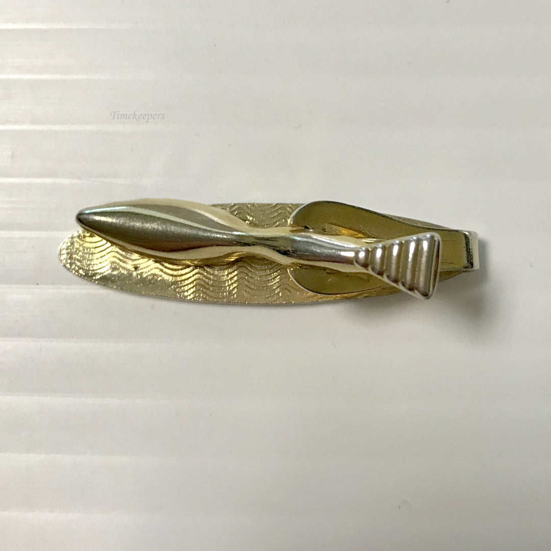 f360 Vintage Gold Tone Men's Tie Clip Clasp