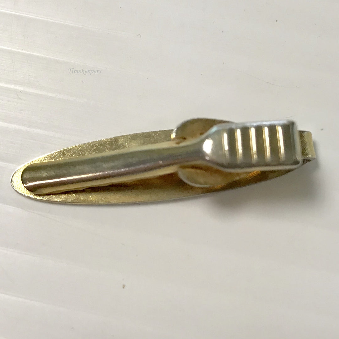 f361 Vintage Gold Tone Men's Tie Clip Clasp