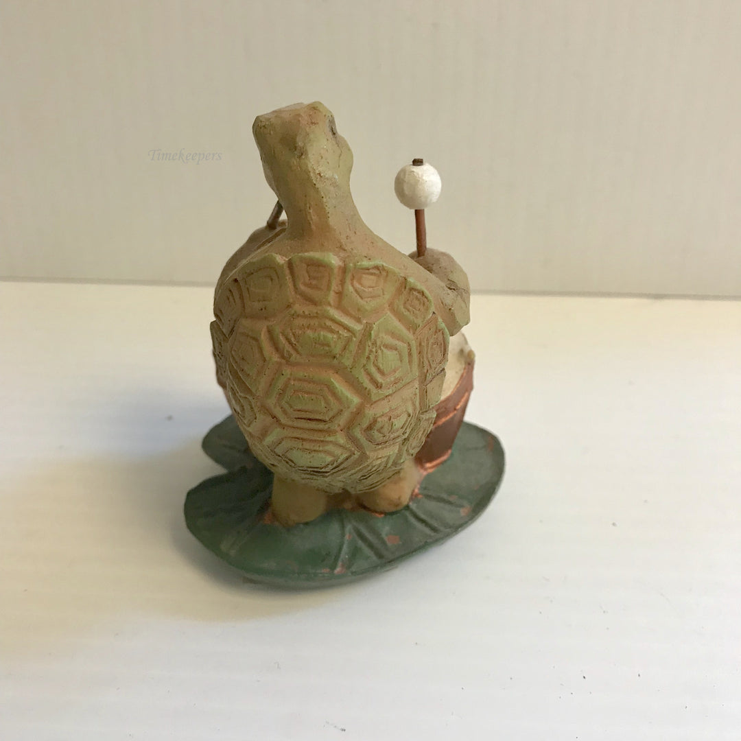 f413 Vintage Pond Symphony Mini Garden Statuary Turtle Figurine Collectible Gift