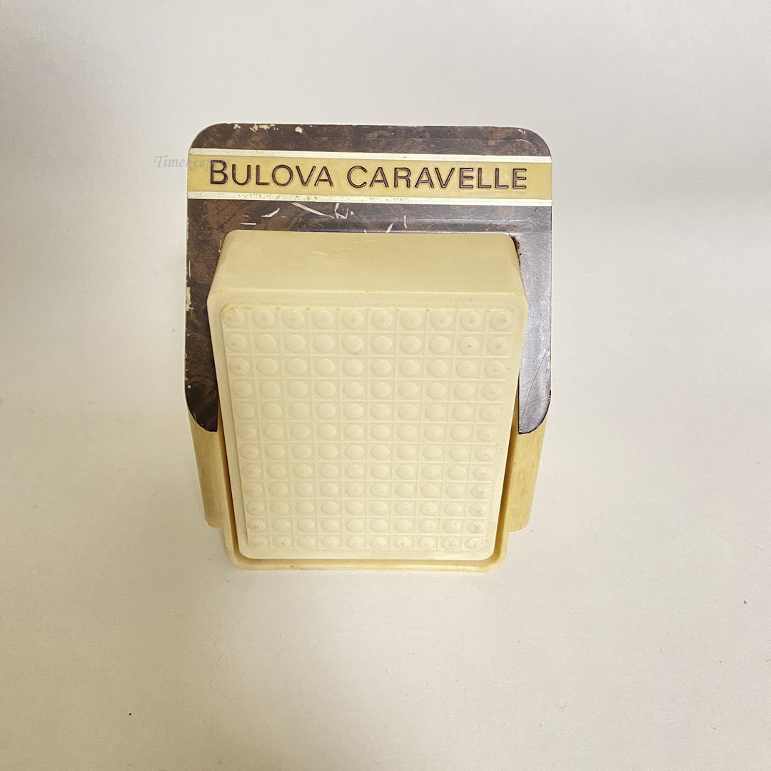 f510 Vintage Bulova Caravelle Watch Empty Display Storage Collection Box