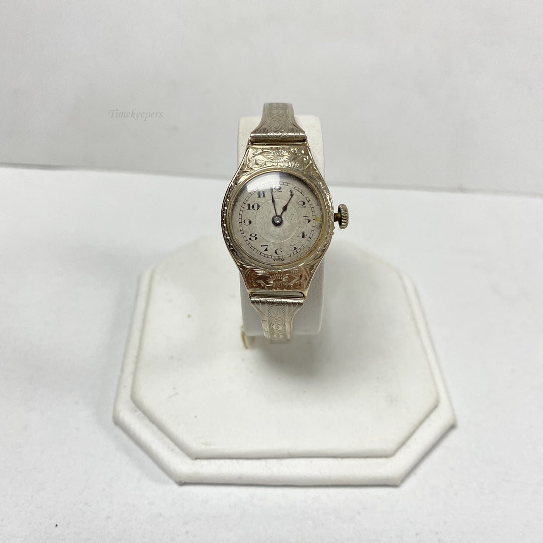 f559 Vintage Lehmann Swiss Mechanical 14K White Gold 15J Lady's Wrist Watch