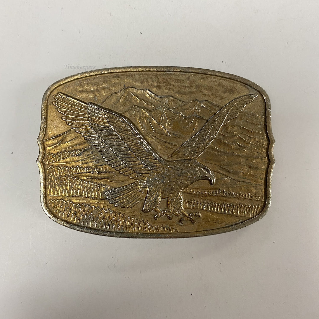 f620 Vintage Gold Tone Limited Edition Eagle Belt Buckle