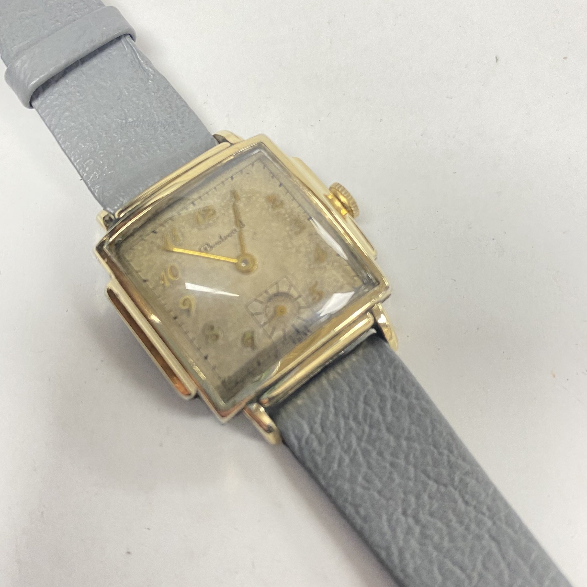 Boulevard Avia Hidden Lugs Rectangular Art Deco 10k Gold Filled Watch |  Timeless Timepieces