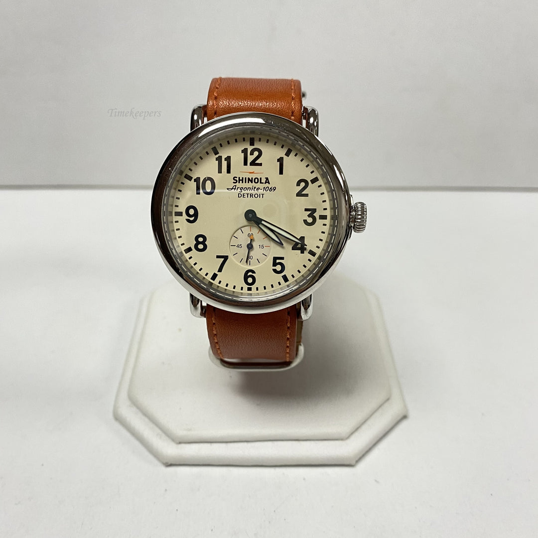 f794 Shinola Argonite 1069 Water Resistant Stainless Steel Men's Wrist Watch