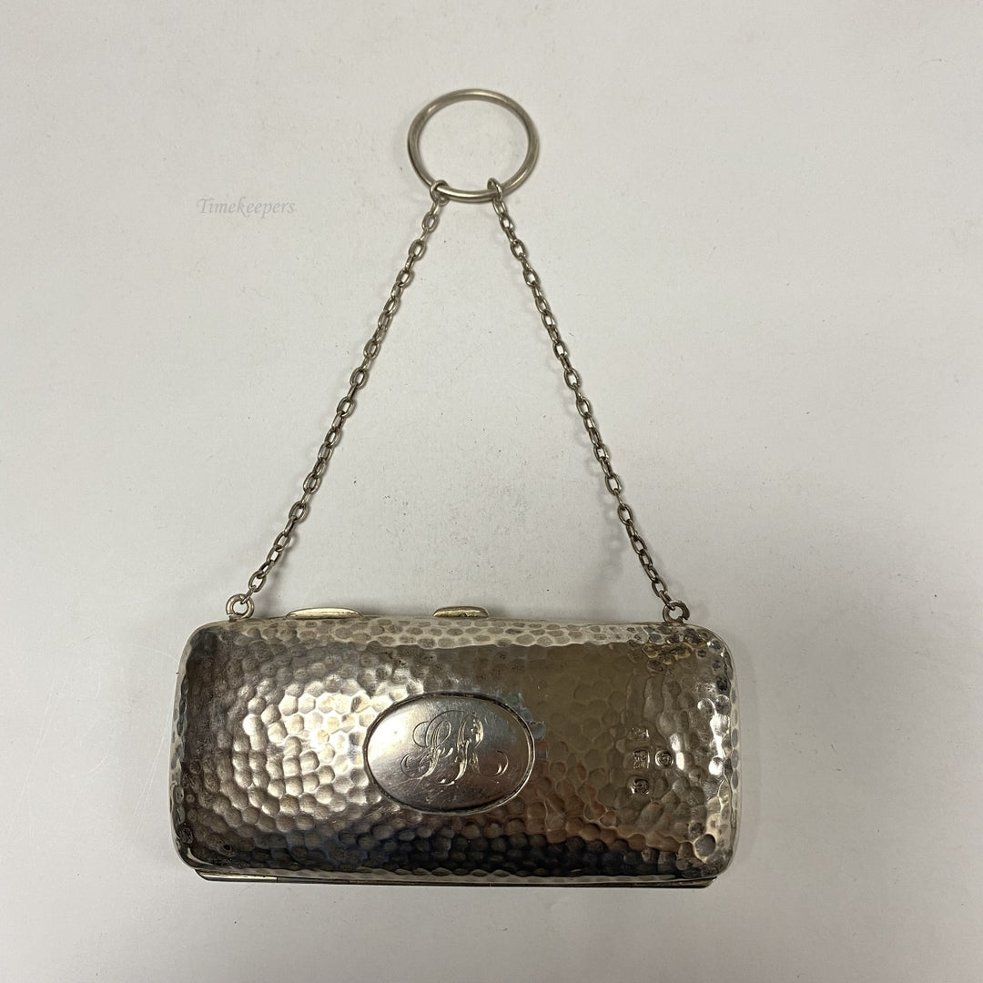 m100 Antique Victorian Silver Clutch Coin Change Cards Ladies Purse Handbag