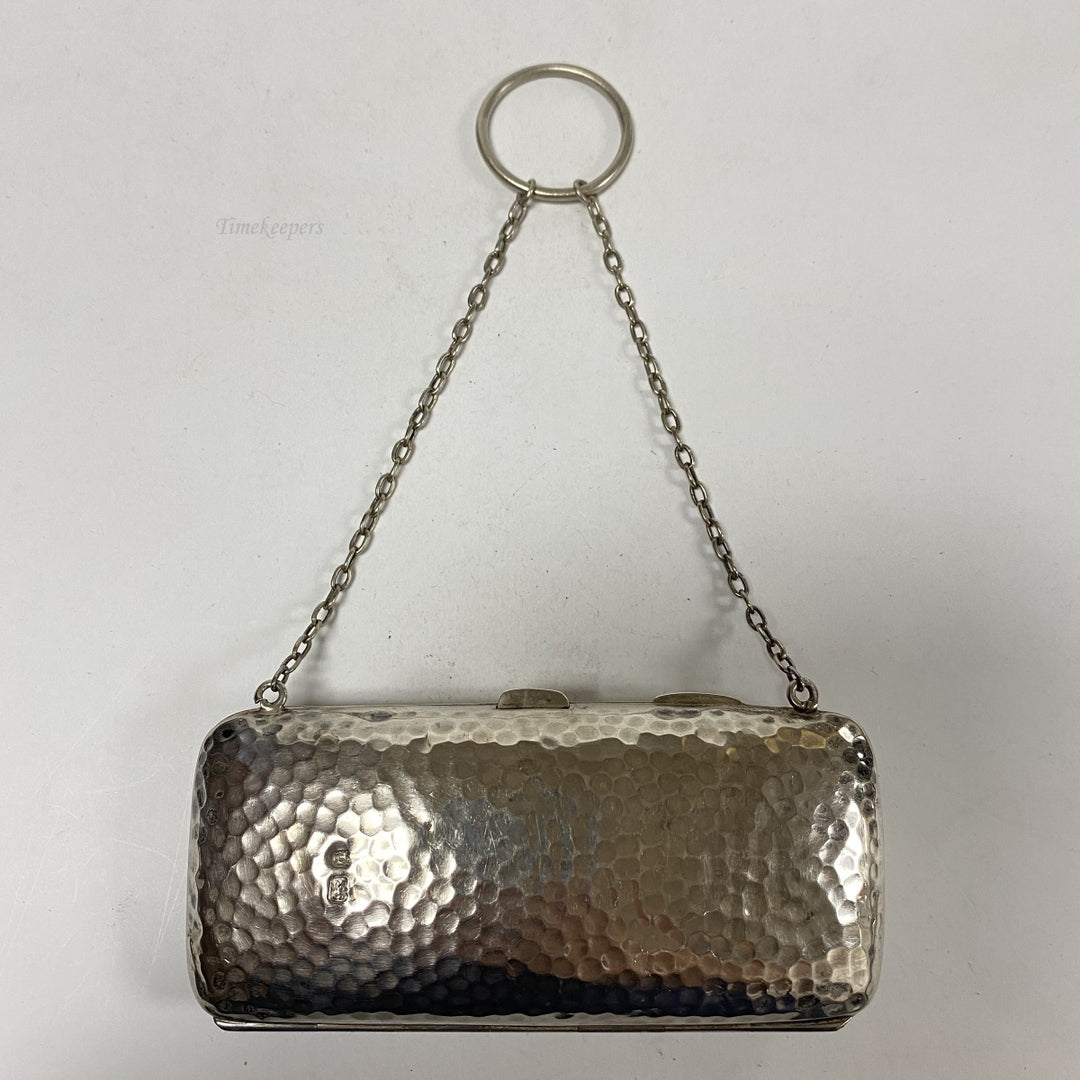 m100 Antique Victorian Silver Clutch Coin Change Cards Ladies Purse Handbag