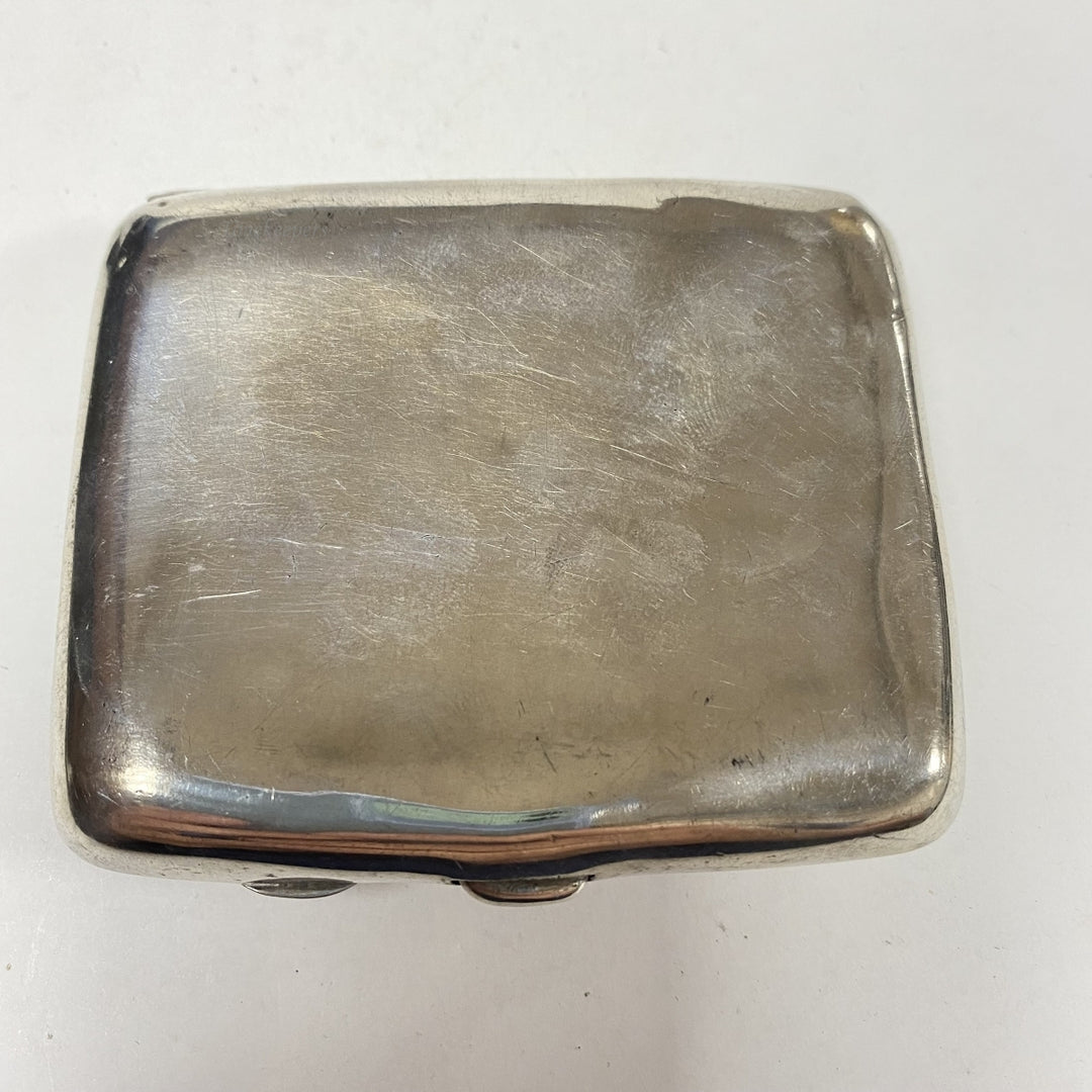 m102 Antique Silver Cigarette/Cigar Case Match Holder