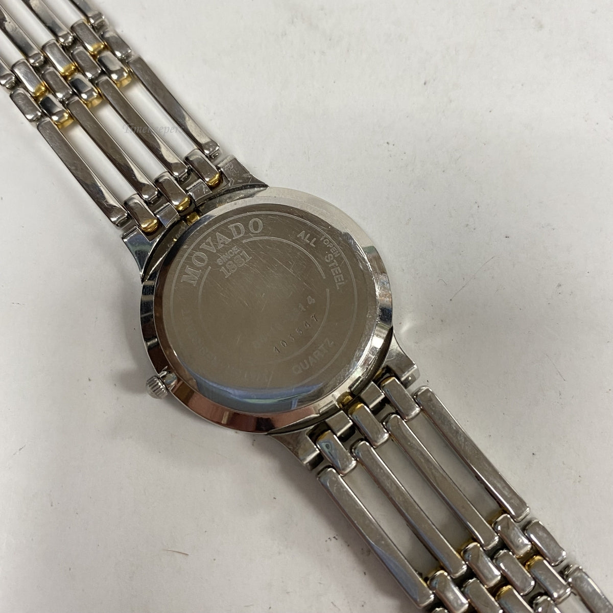 Movado all steel 2025 quartz water resistant