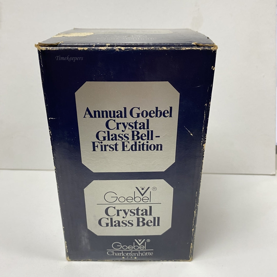 m199 Vintage Goebel First Edition Crystal Glass Bell 1978 West Germany