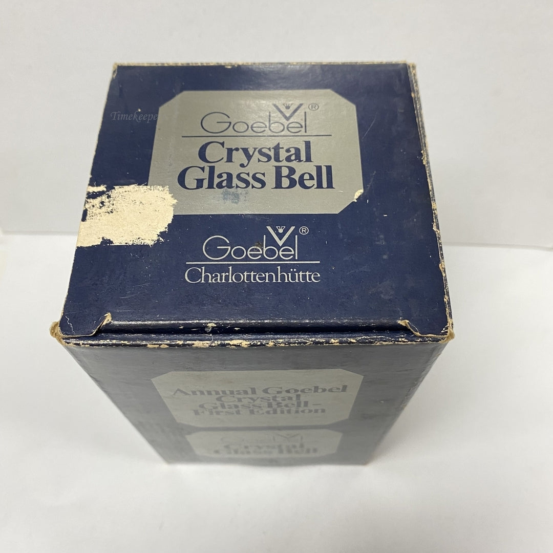 m199 Vintage Goebel First Edition Crystal Glass Bell 1978 West Germany