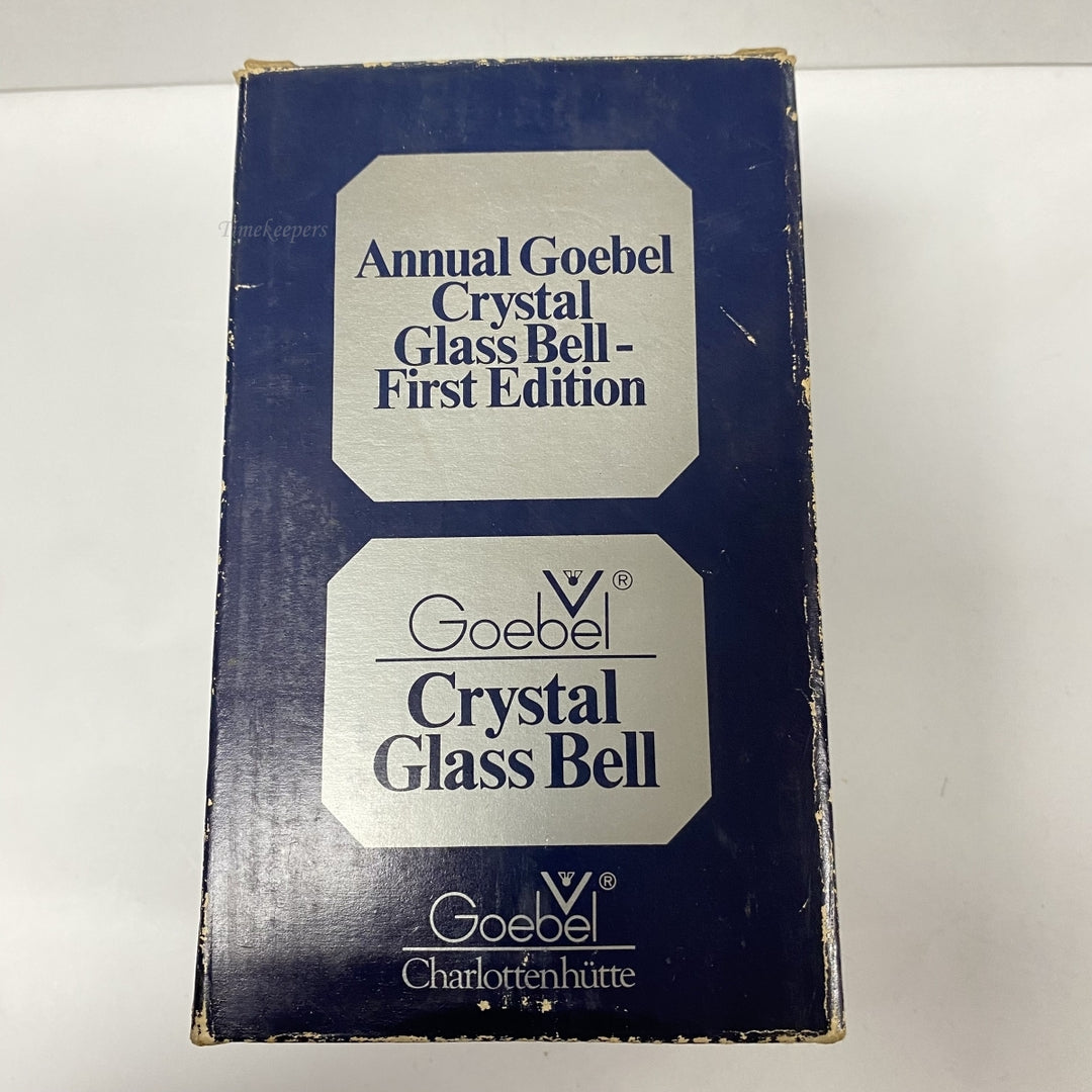 m199 Vintage Goebel First Edition Crystal Glass Bell 1978 West Germany