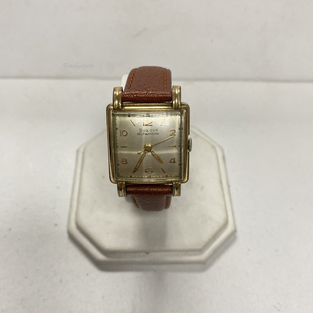 m391 Vintage Bulova Automatic Gold Silver Tone Men's Wrist Watch