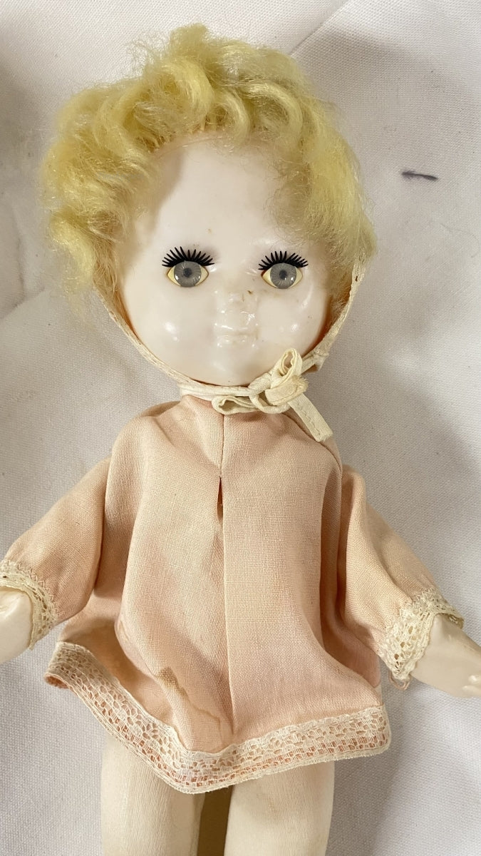 m415 Vintage Soviet USSR Toy Russian Baby Doll Hard Plastic Motion Body 1970's