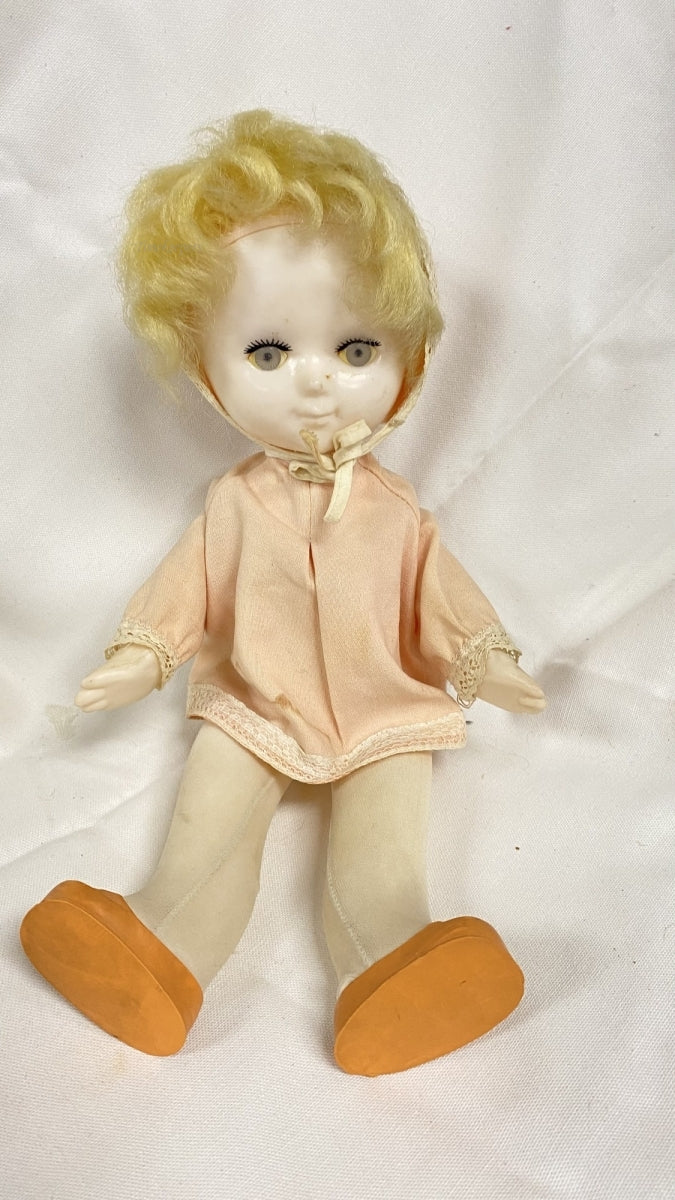 m415 Vintage Soviet USSR Toy Russian Baby Doll Hard Plastic Motion Body 1970's