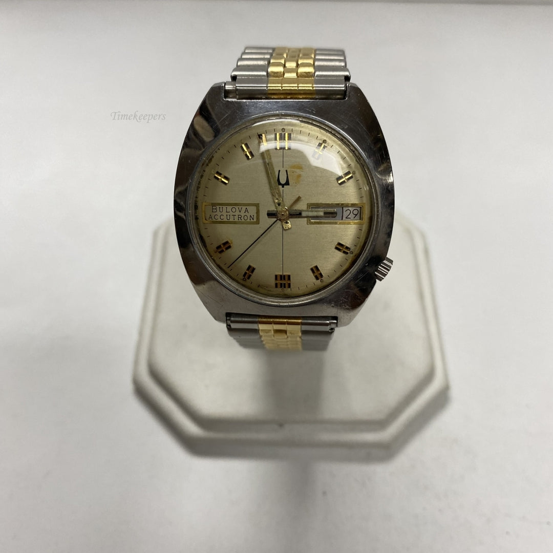 m437 Vintage Bulova Accutron Stainless Steel Men's Wrist Watch